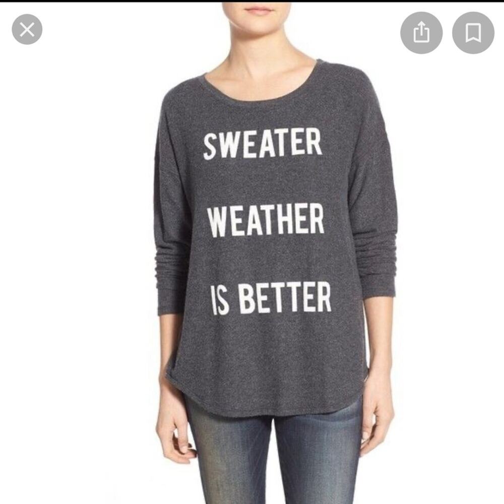 signorelli “sweater weather is better “ sweater size large